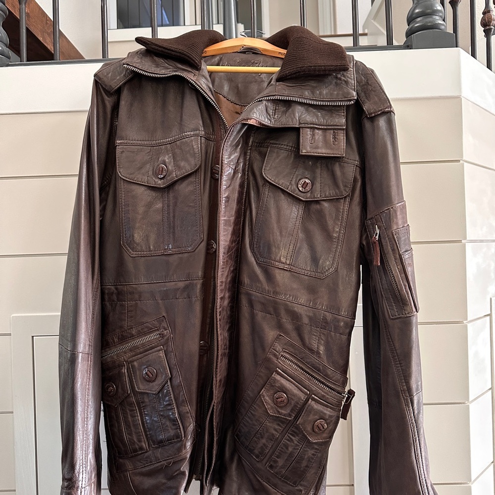 NFINITY Dark Brown Military Field Jacket